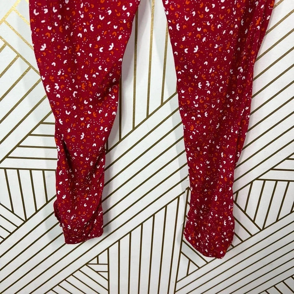 Poupette St Barth Red Sky Rayon Georgette Foe Printed Pants Size US XS‎ - Picture 8 of 12